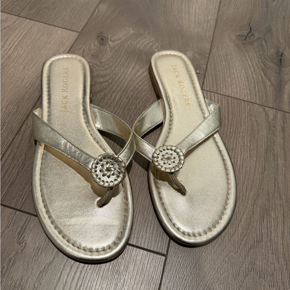 Jack Rogers Gold Roxy Sandal